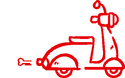 Imagen moto vespa animada dulces Belros