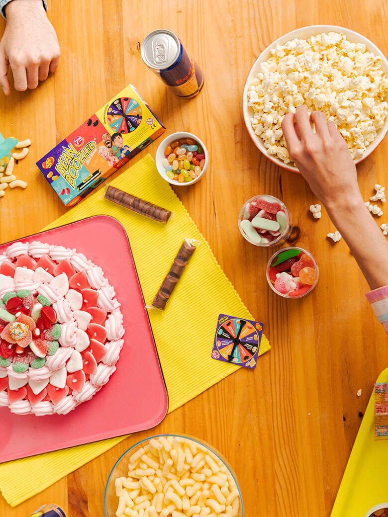 Imagen mesa con productos Belros