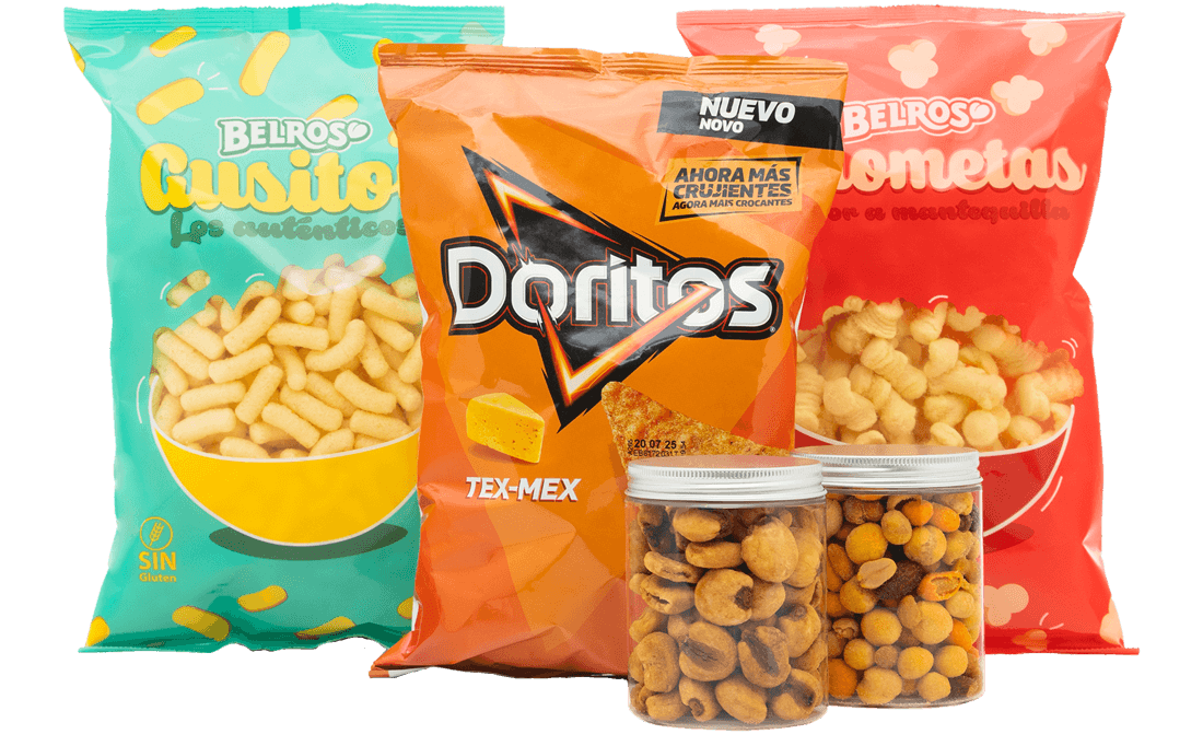 Imagen bodegón productos salados dulces Belros